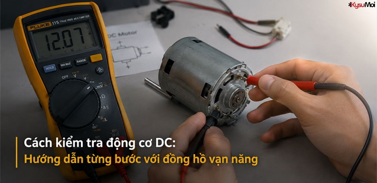 Cách kiểm tra động cơ DC: Hướng dẫn từng bước với đồng hồ vạn năng