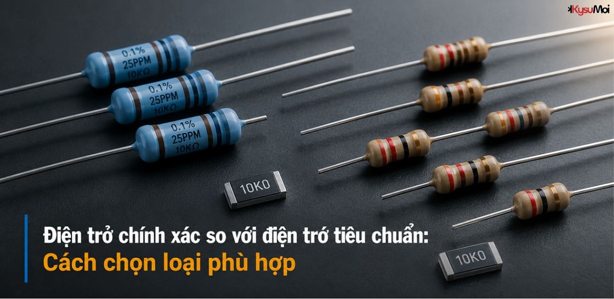 Điện trở chính xác so với điện trở tiêu chuẩn: Cách chọn loại phù hợp