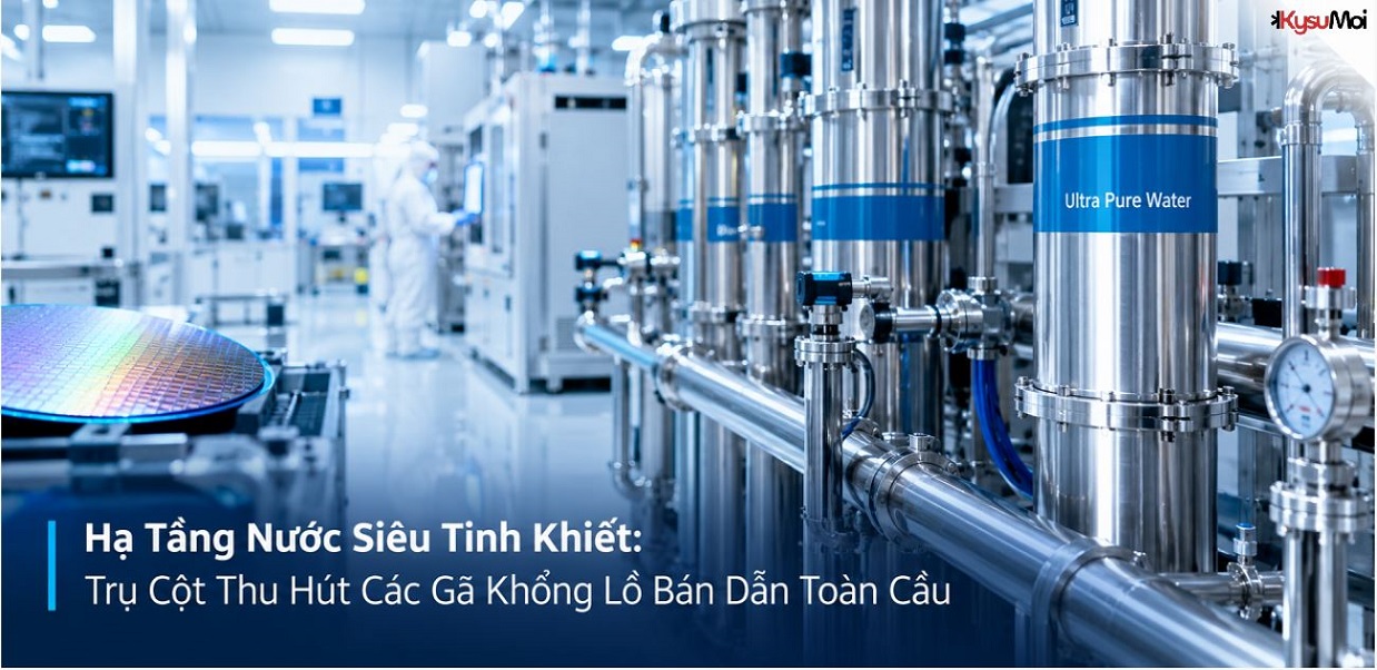 Hạ Tầng Nước Siêu Tinh Khiết: Trụ Cột Thu Hút Các Gã Khổng Lồ Bán Dẫn Toàn Cầu