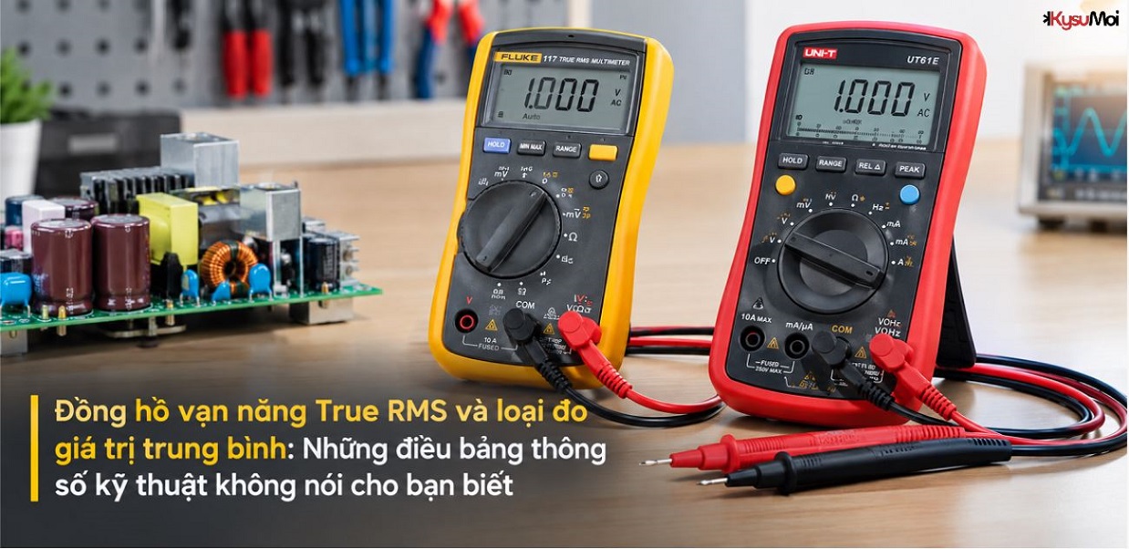 Đồng hồ vạn năng True RMS và loại đo giá trị trung bình: Những điều bảng thông số kỹ thuật không nói cho bạn biết