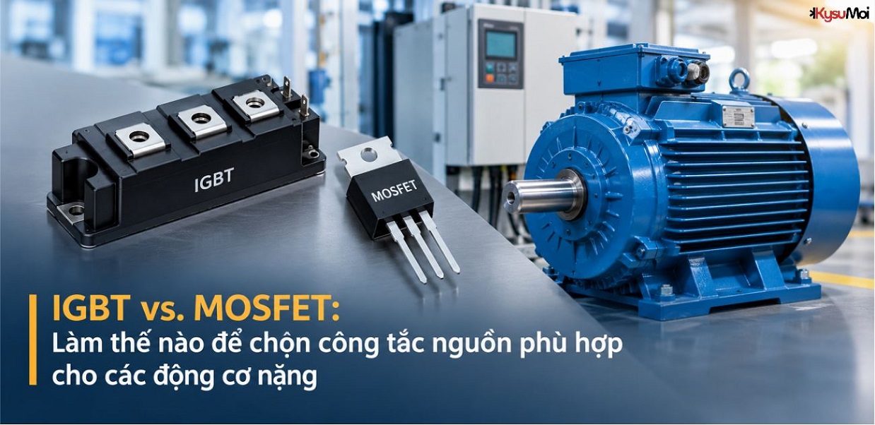 IGBT vs. MOSFET: Làm thế nào để chọn công tắc nguồn phù hợp cho các động cơ nặng