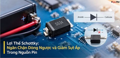 Lợi Thế Schottky: Ngăn Chặn Dòng Ngược và Giảm Sụt Áp Trong Nguồn Pin