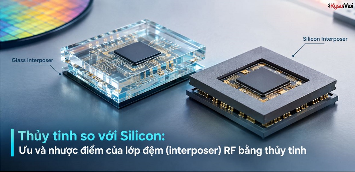 Thủy tinh so với Silicon: Ưu và nhược điểm của lớp đệm (interposer) RF bằng thủy tinh