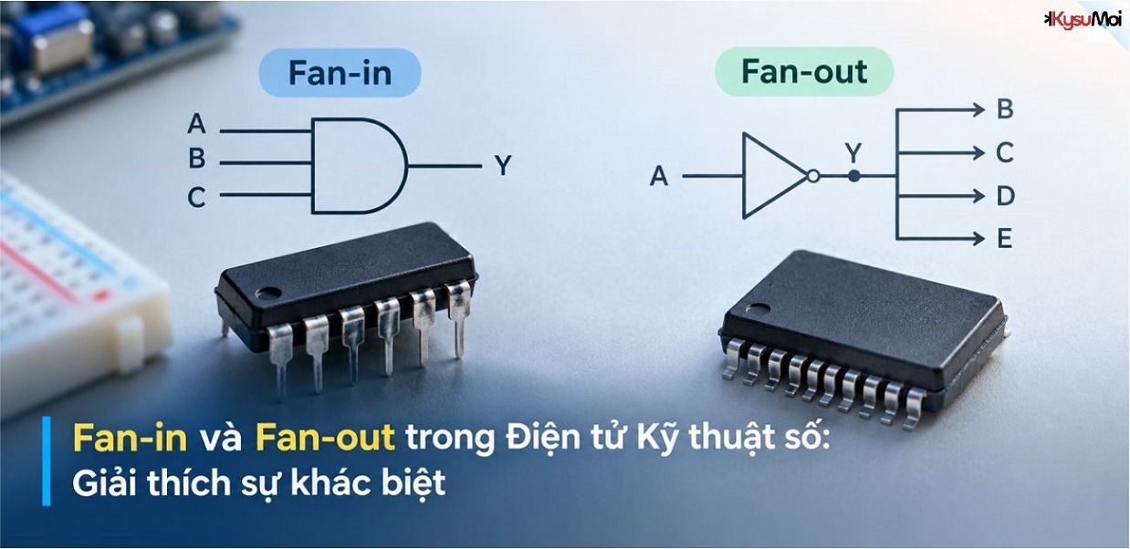 Fan-in và Fan-out trong Điện tử Kỹ thuật số: Giải thích sự khác biệt