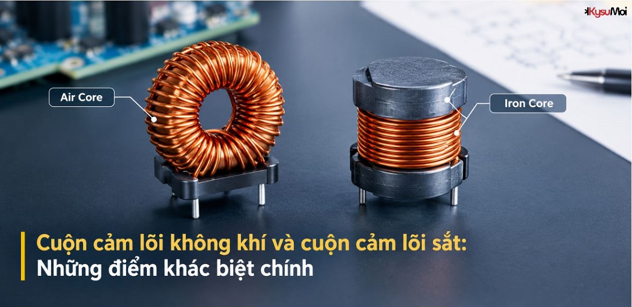 Cuộn cảm lõi không khí và cuộn cảm lõi sắt: Những điểm khác biệt chính