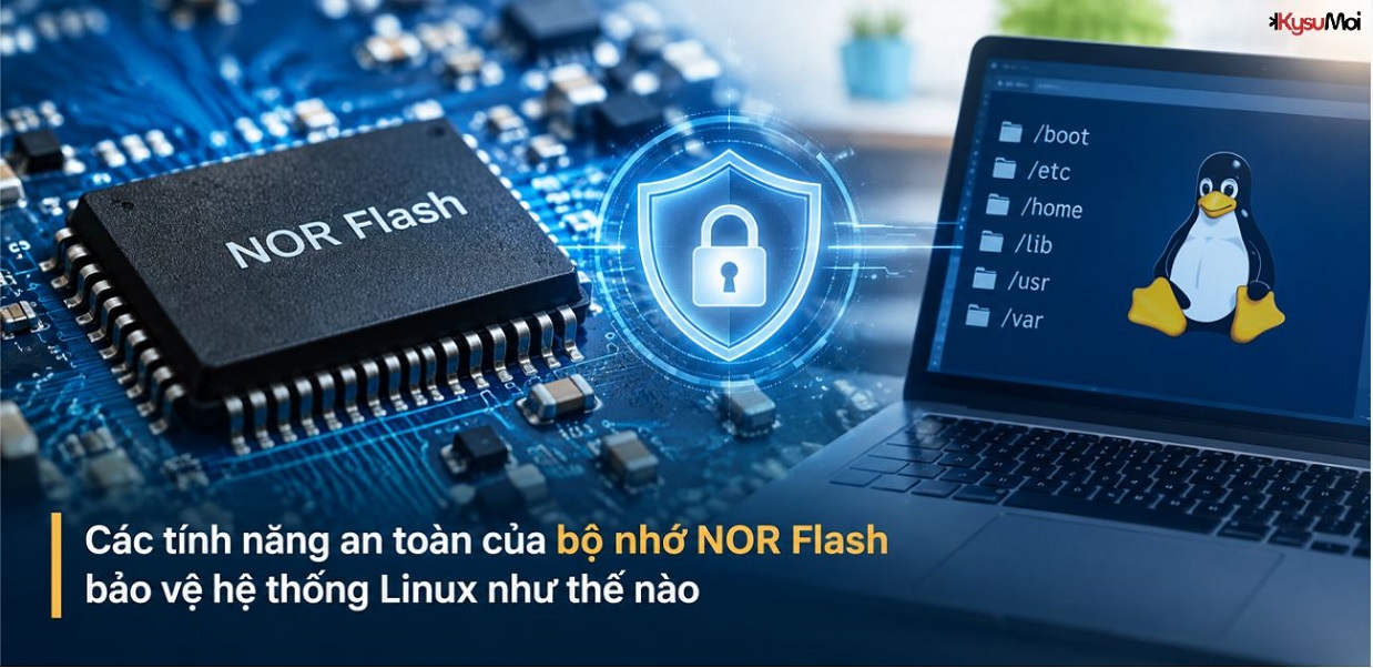 Các tính năng an toàn của bộ nhớ NOR Flash bảo vệ hệ thống Linux như thế nào