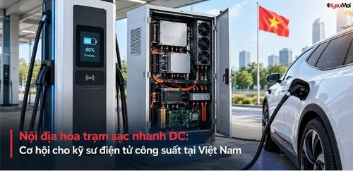 Nội địa hóa trạm sạc nhanh DC: Cơ hội cho kỹ sư điện tử công suất tại Việt Nam