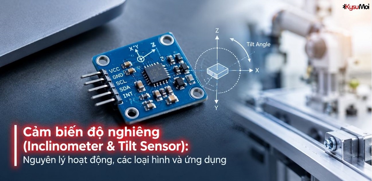 Cảm biến độ nghiêng (Inclinometer & Tilt Sensor): Nguyên lý hoạt động, các loại hình và ứng dụng