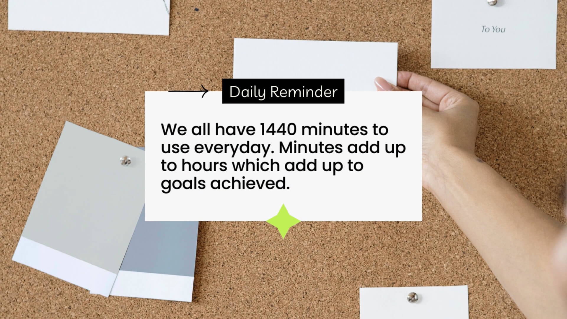 The Doodle Kit template design "Type Reminder" with 16x9 aspect ratio