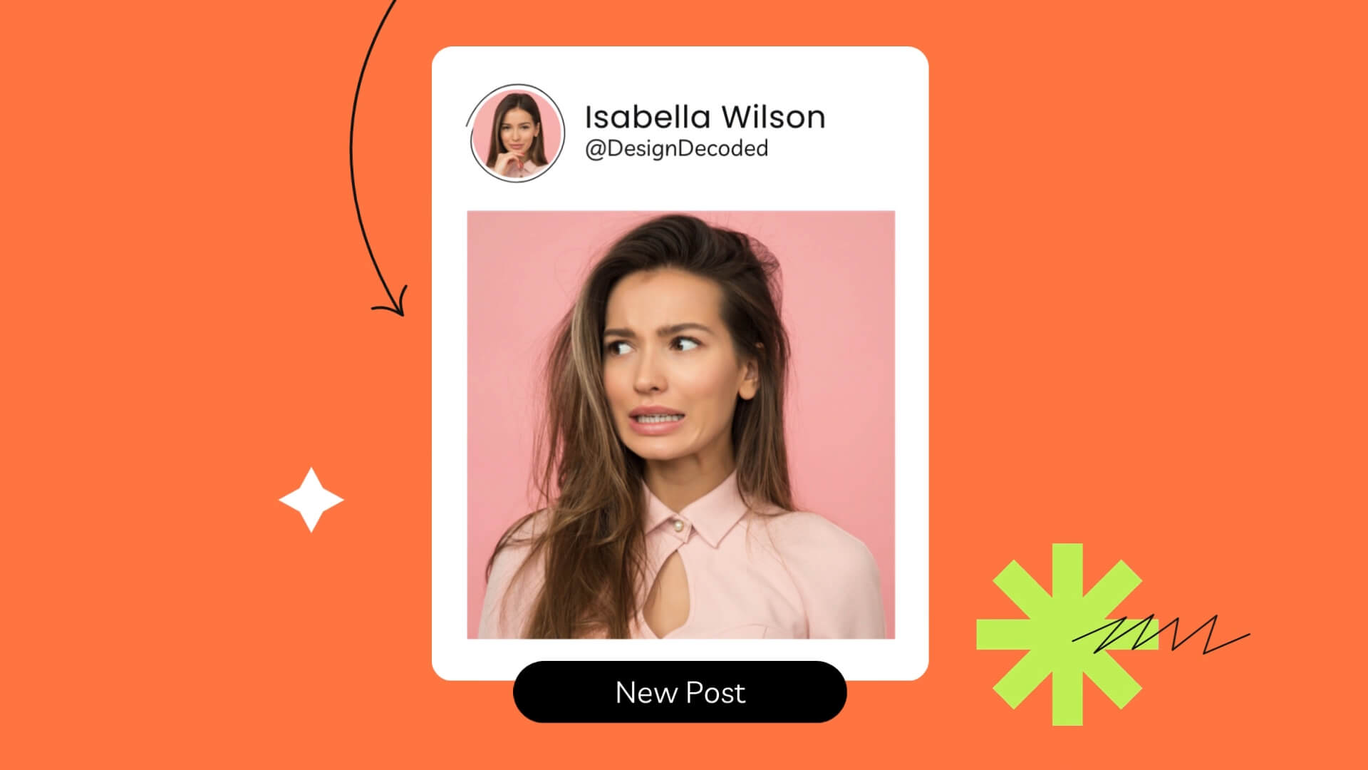 The Doodle Kit template design "Social Instagram" with 16x9 aspect ratio