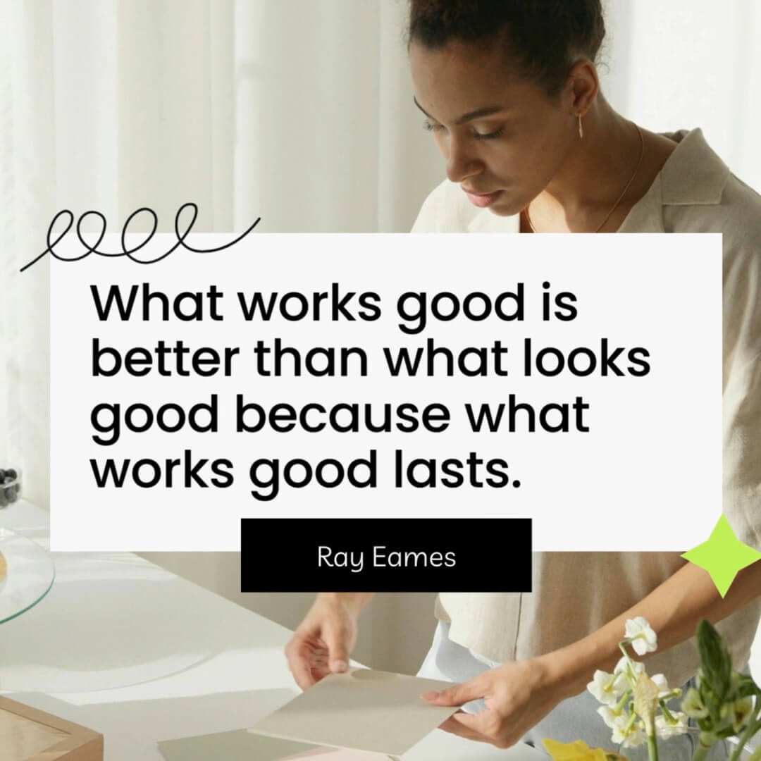 The Doodle Kit template design "Type Quote" with 1x1 aspect ratio