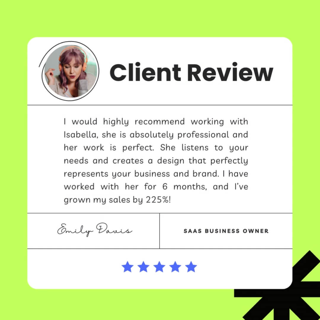 The Doodle Kit template design "Type Review" with 1x1 aspect ratio