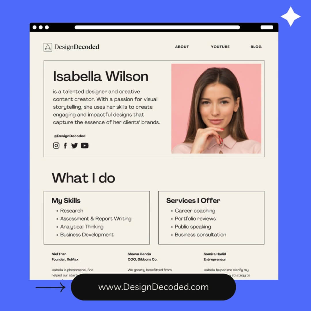 The Doodle Kit template design "Social Website" with 1x1 aspect ratio