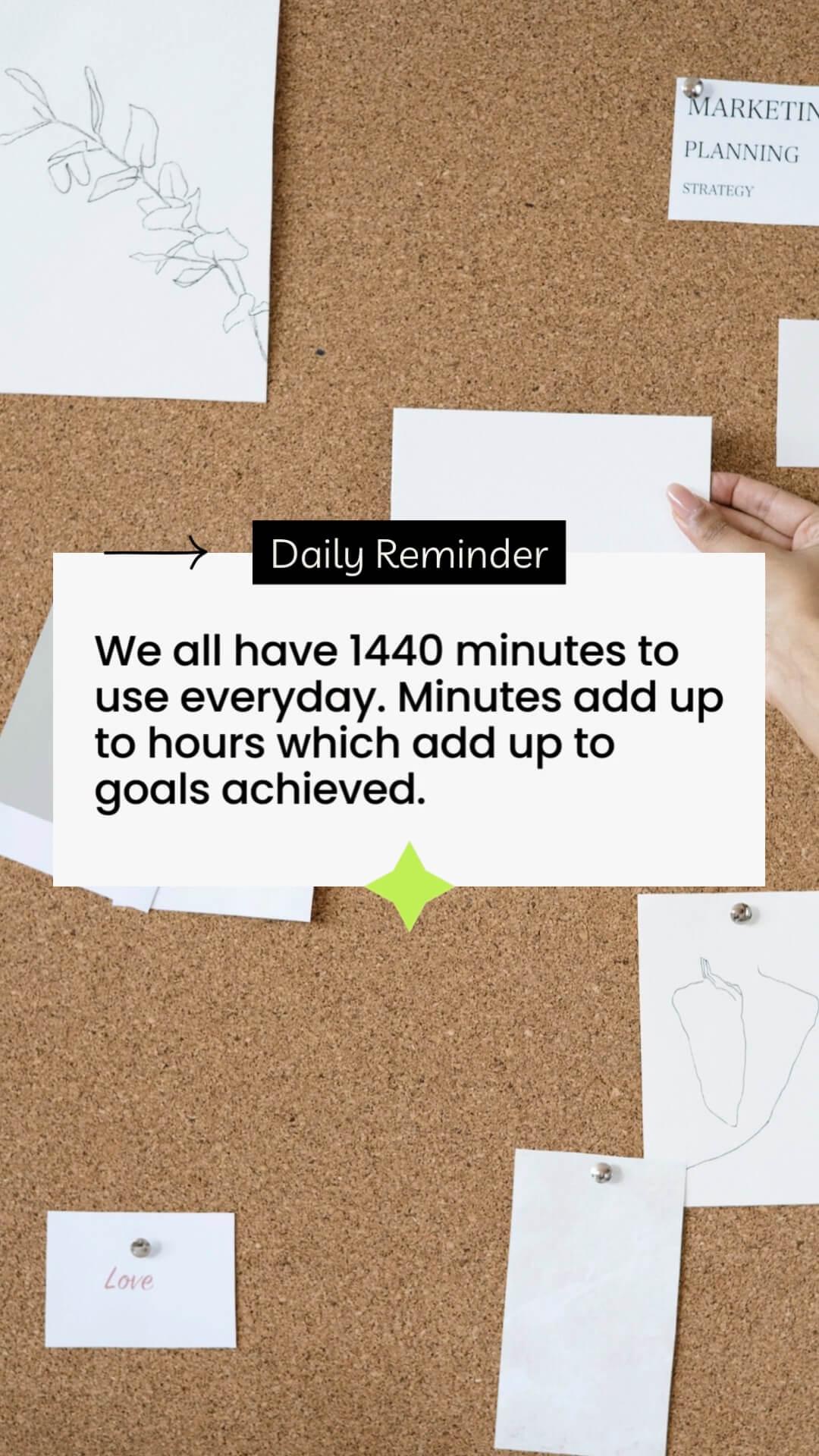 The Doodle Kit template design "Type Reminder" with 9x16 aspect ratio