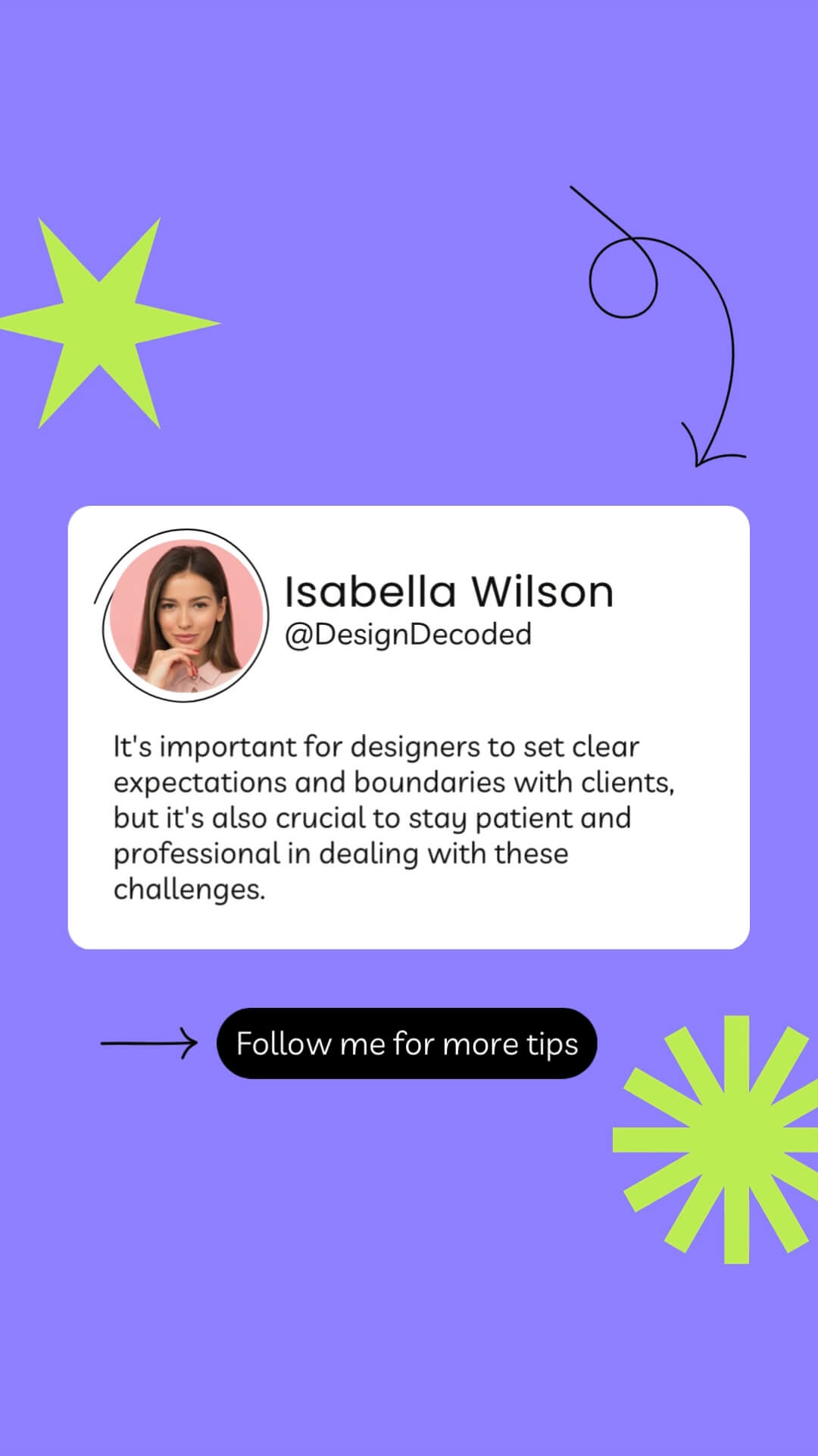 The Doodle Kit template design "Social Tweet" with 9x16 aspect ratio