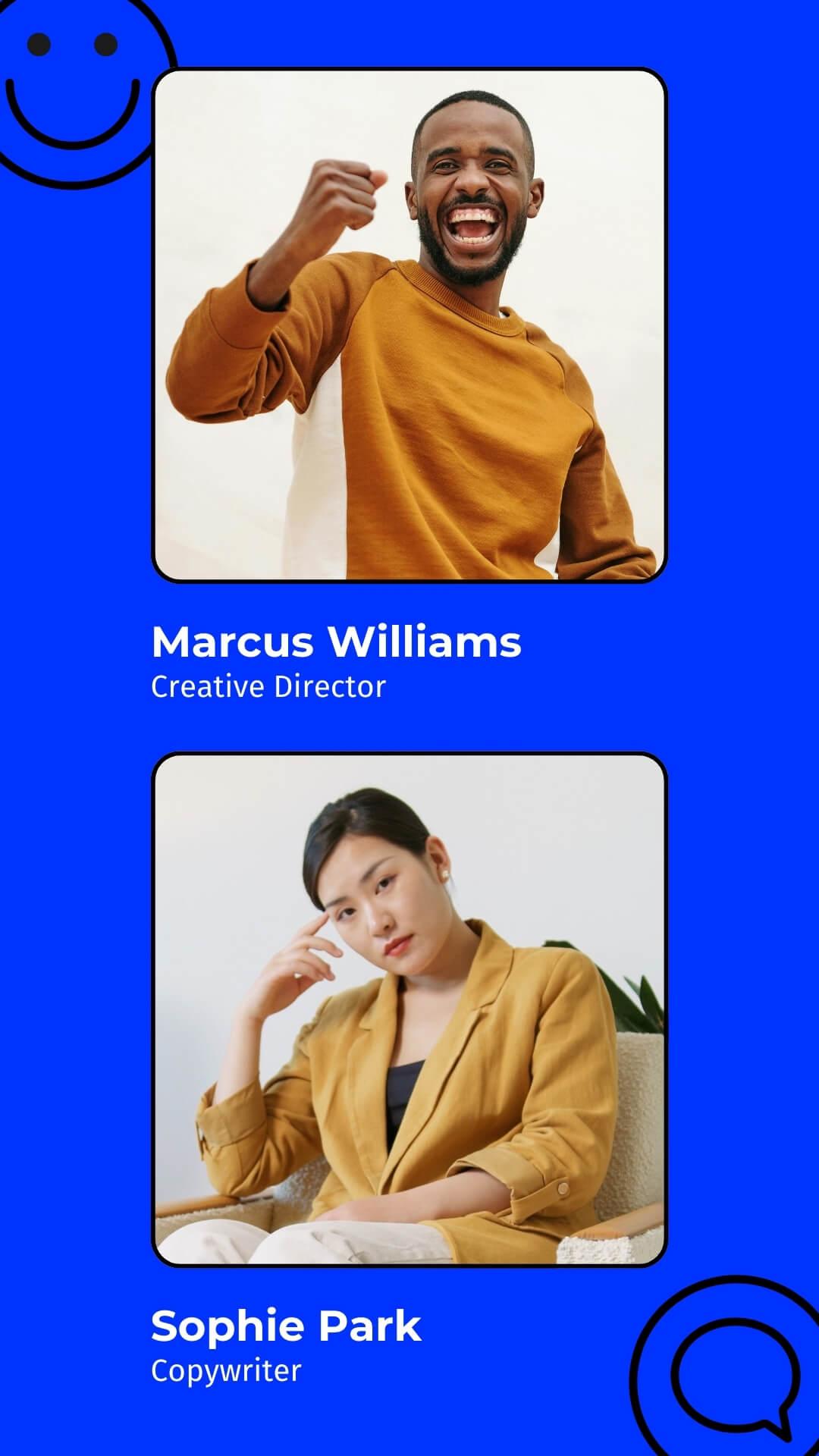 The Widget Kit template design "Frame 2Up 02" with 9x16 aspect ratio