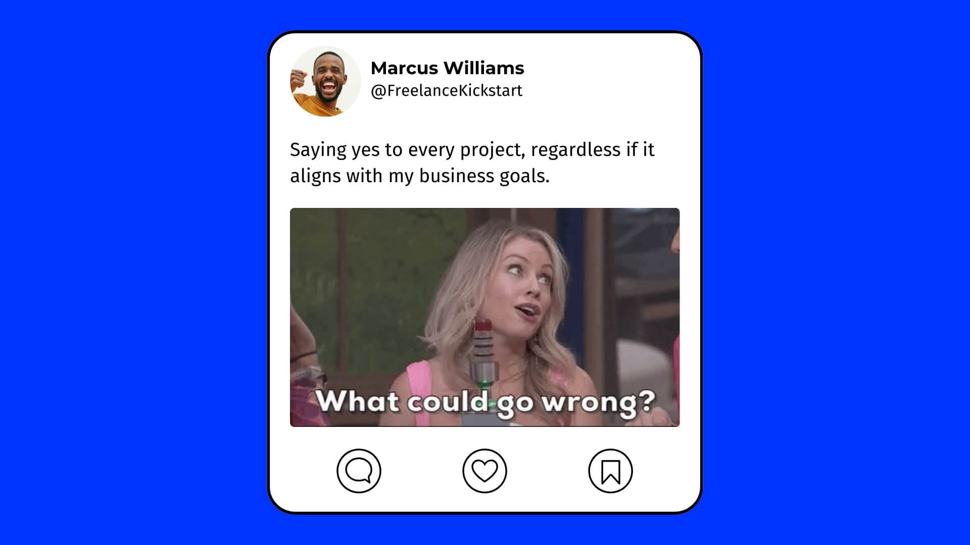 The Widget Kit template design "Social GIF" with 16x9 aspect ratio