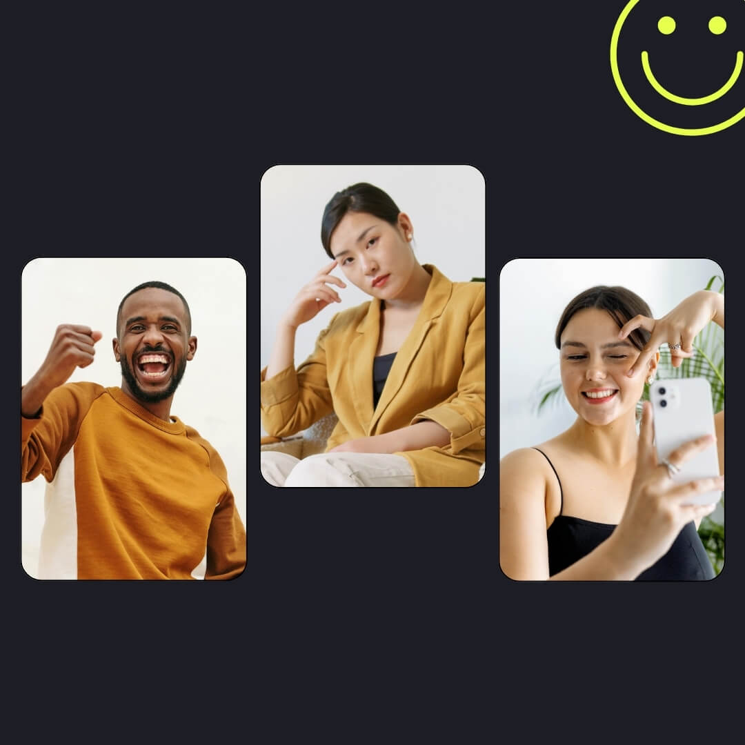 The Widget Kit template design "Frame 3Up 03" with 1x1 aspect ratio