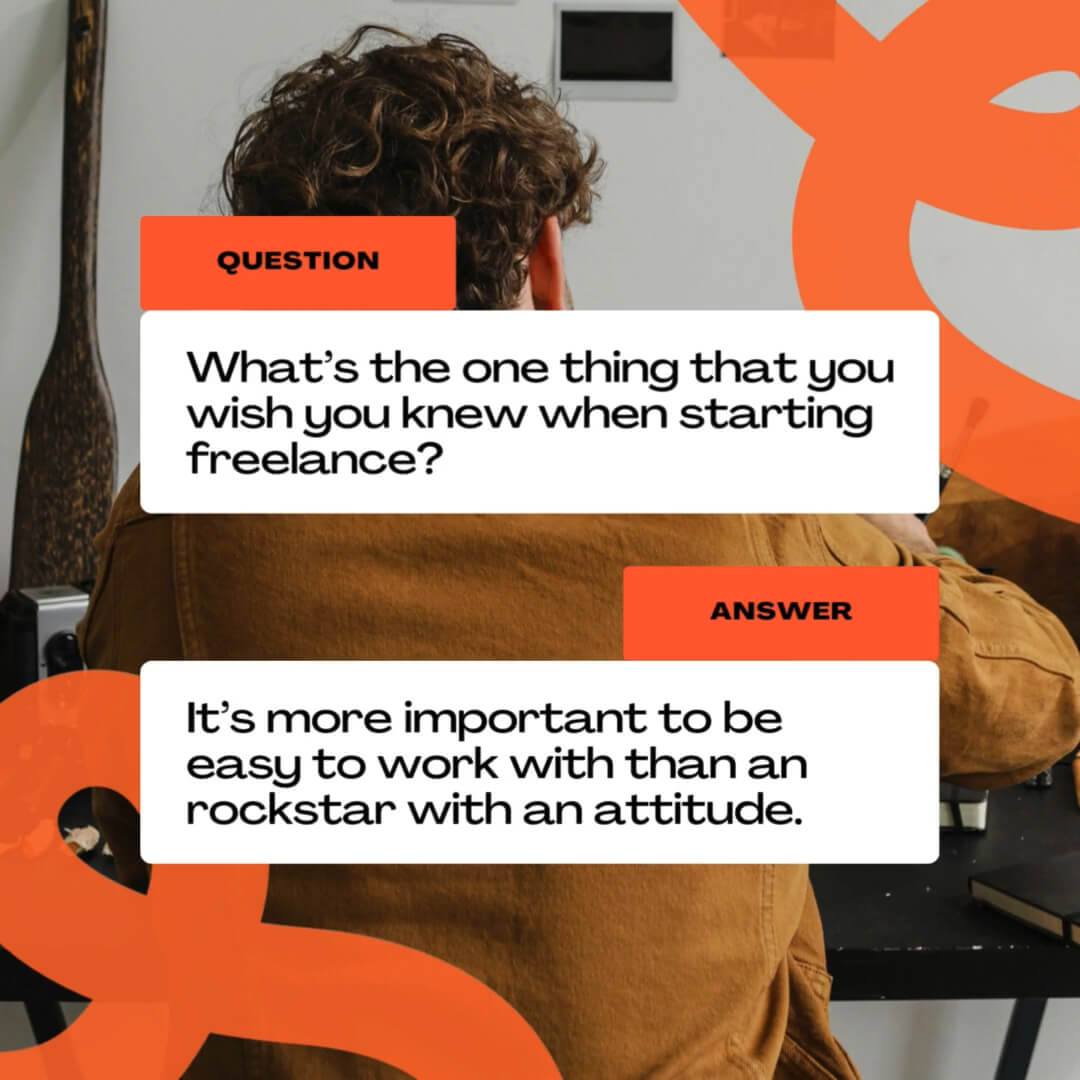 The LoopDeLoop Kit template design "Q&A" with 1x1 aspect ratio