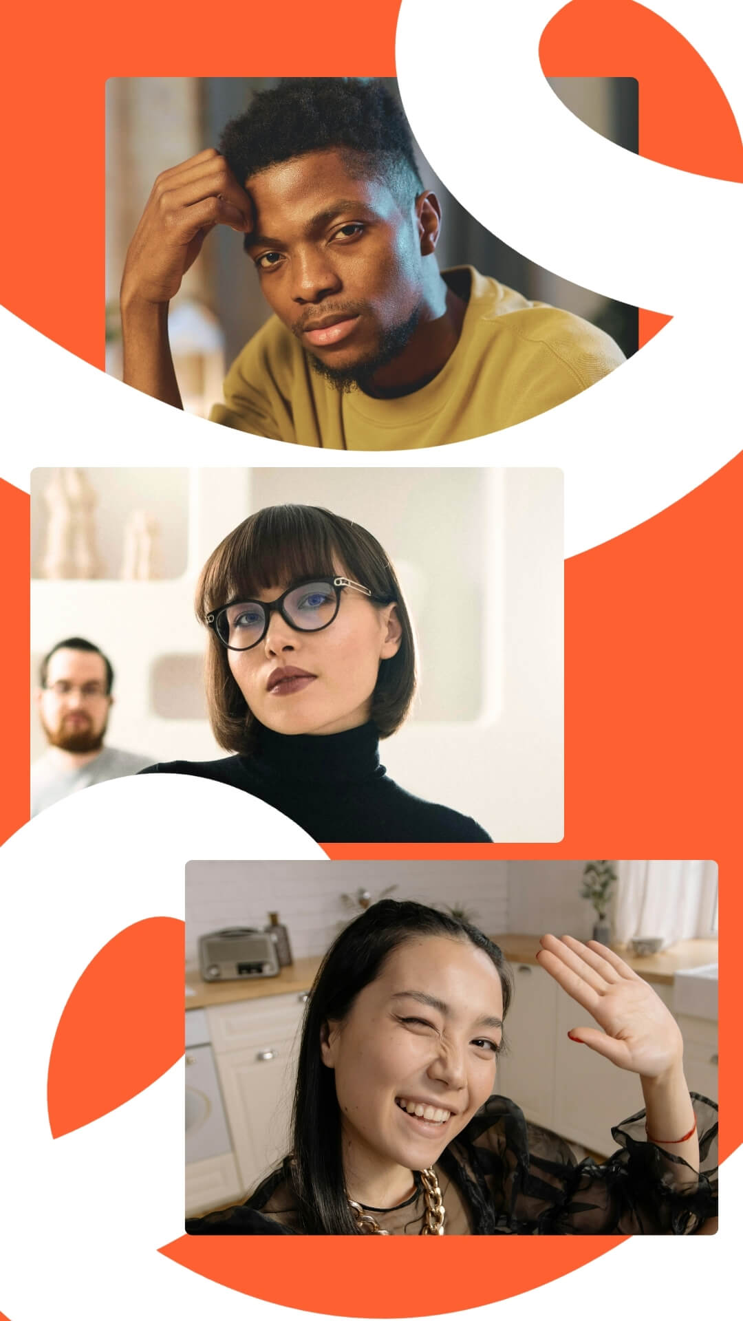 The LoopDeLoop Kit template design "Frame 3Up 01" with 9x16 aspect ratio