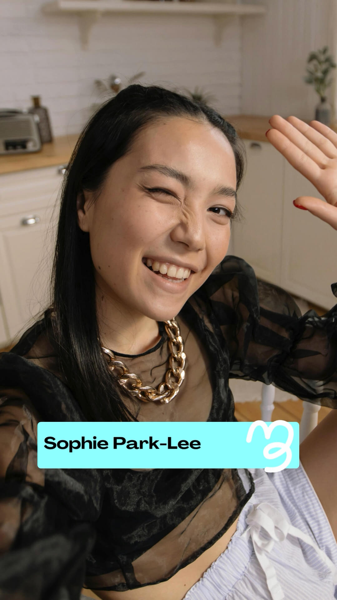 The LoopDeLoop Kit template design "Lower Third 1Line" with 9x16 aspect ratio