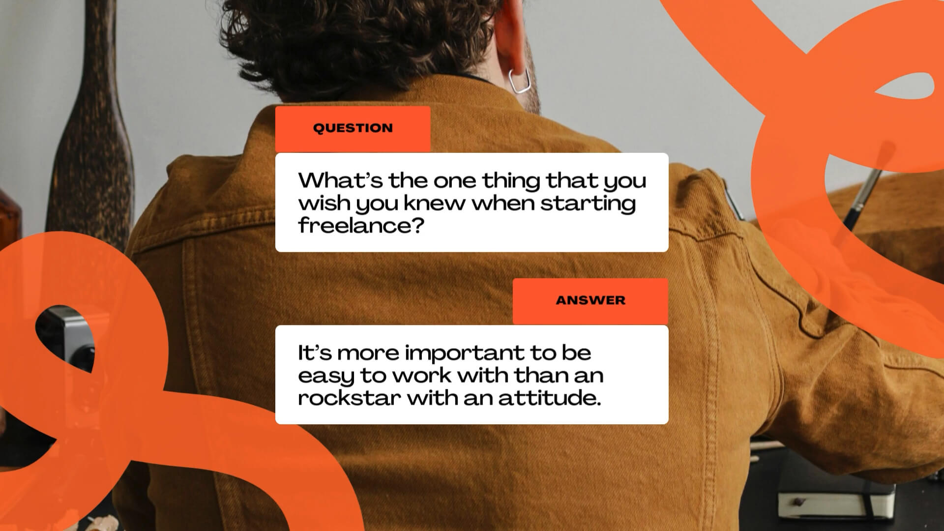 The LoopDeLoop Kit template design "Q&A" with 16x9 aspect ratio