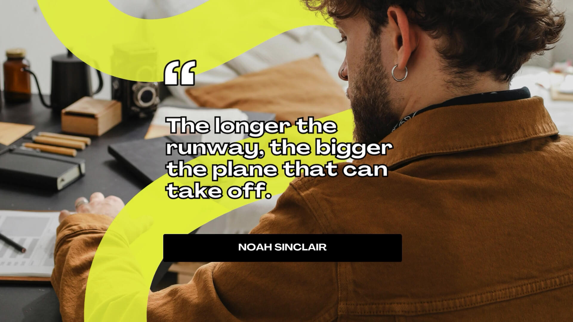The LoopDeLoop Kit template design "Type Quote Alpha" with 16x9 aspect ratio