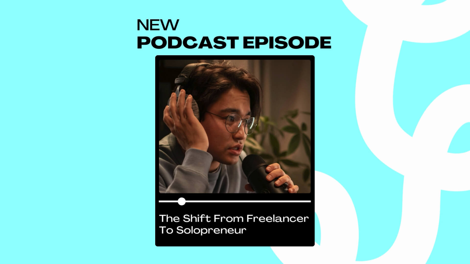 The LoopDeLoop Kit template design "Social Podcast" with 16x9 aspect ratio