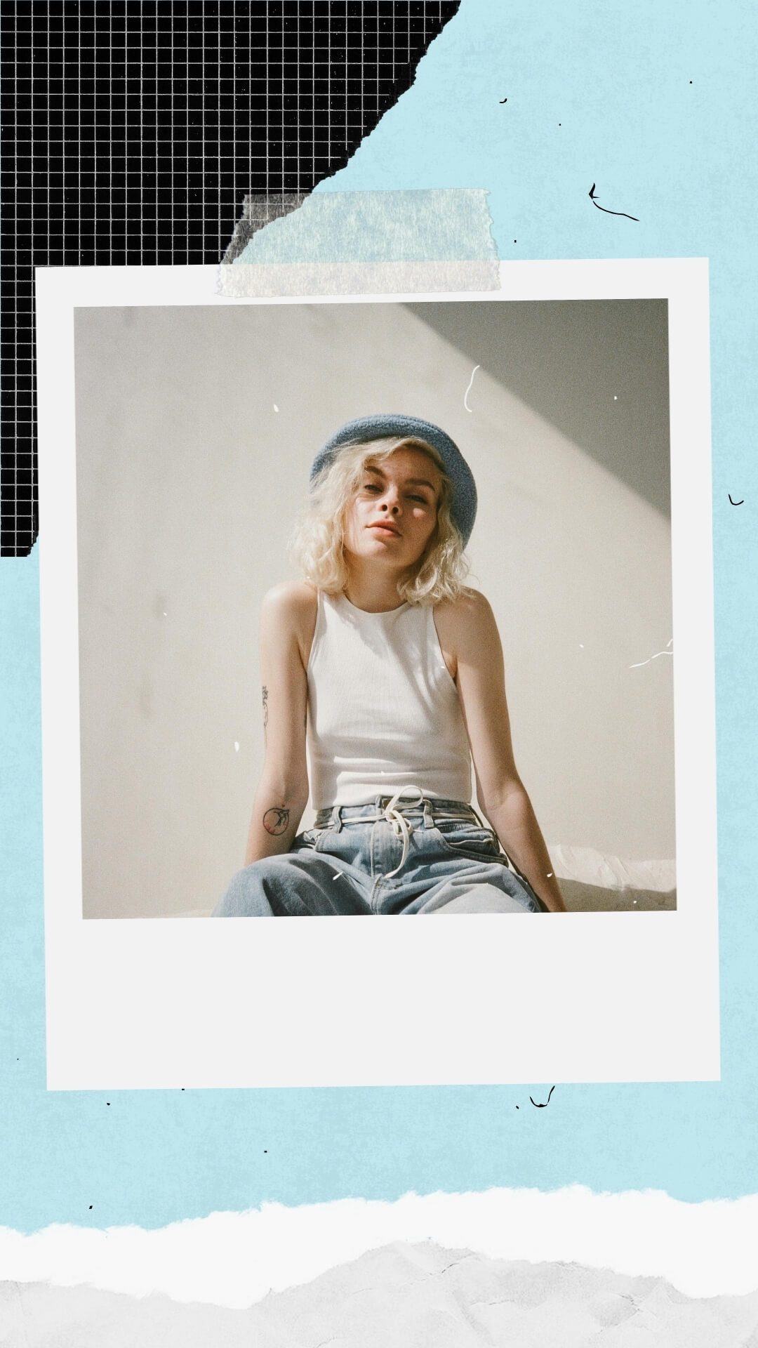 The Polaroid Kit template design "Frame 1Up 03" with 9x16 aspect ratio