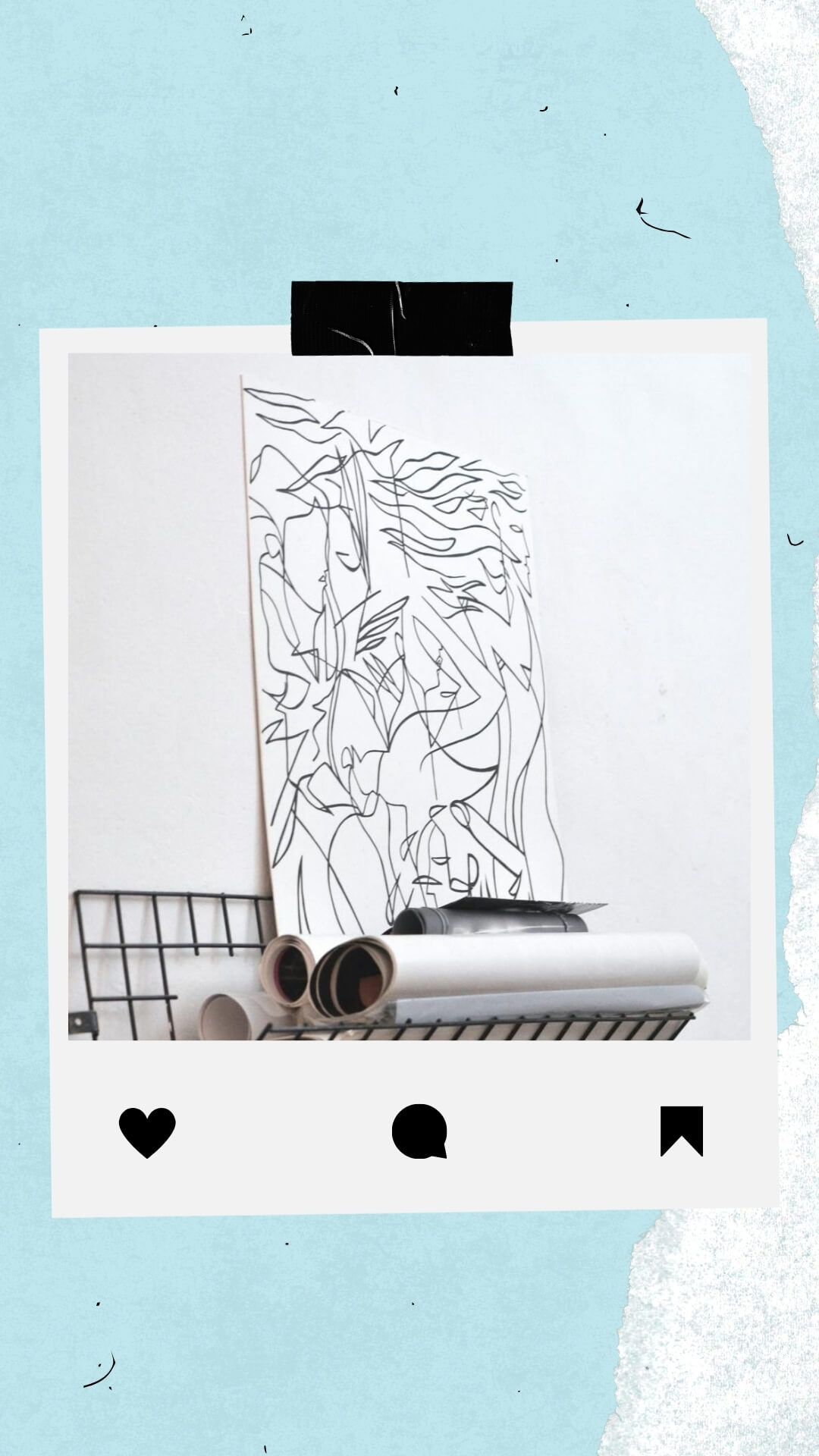 The Polaroid Kit template design "Social Instagram" with 9x16 aspect ratio