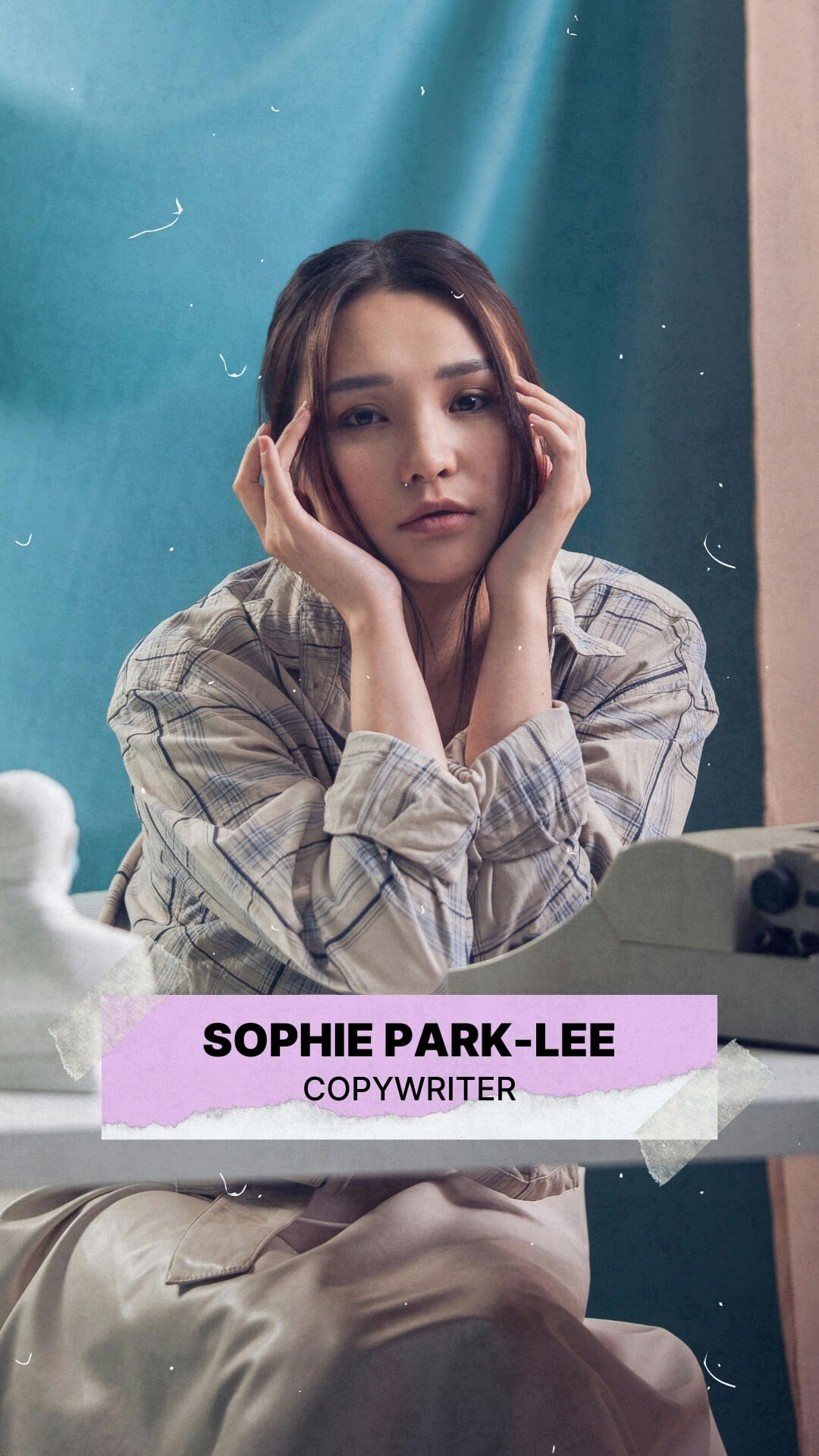 The Polaroid Kit template design "Lower Third 2 Line" with 9x16 aspect ratio