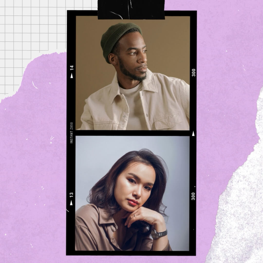 The Polaroid Kit template design "Frame 2Up 01" with 1x1 aspect ratio