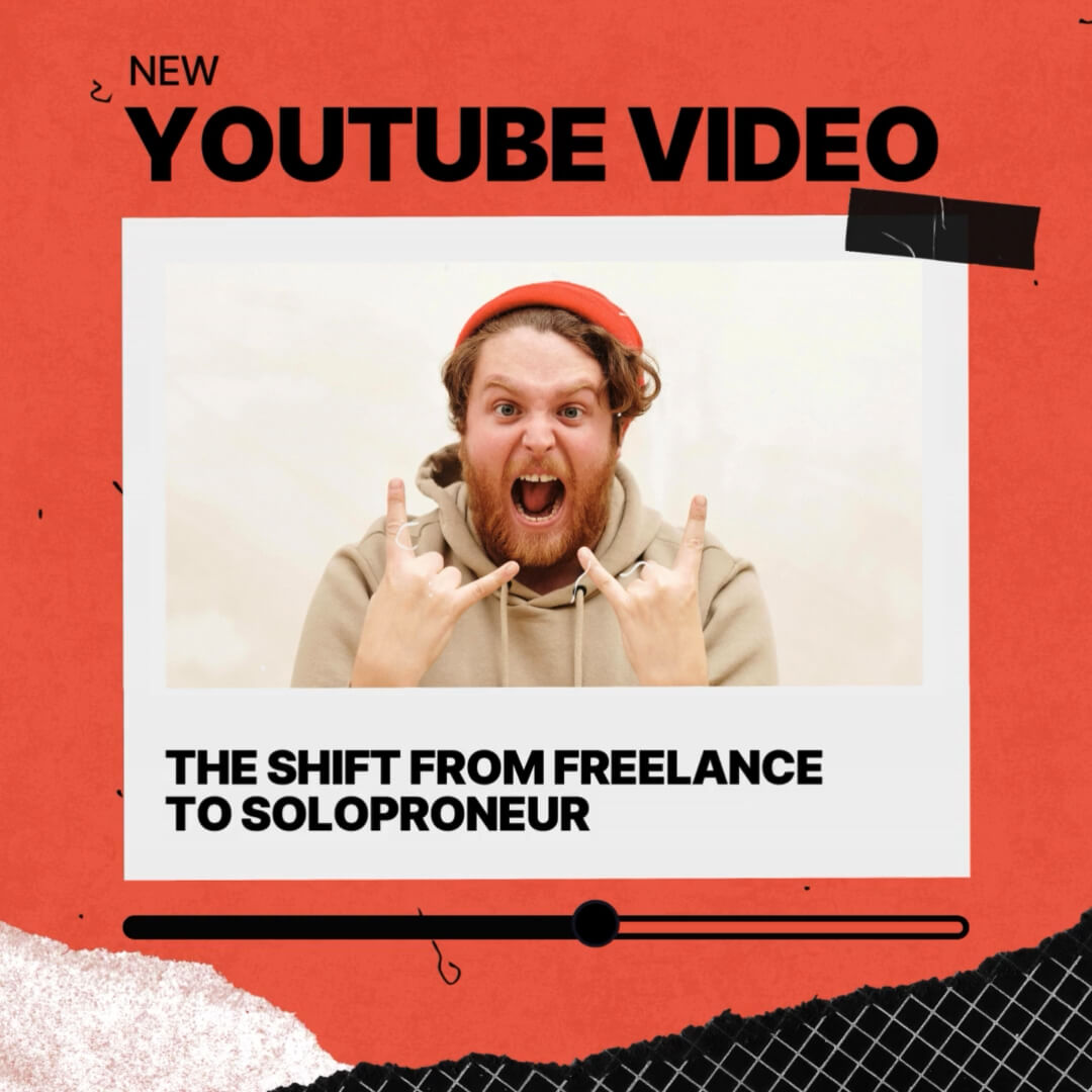 The Polaroid Kit template design "Social Youtube" with 1x1 aspect ratio