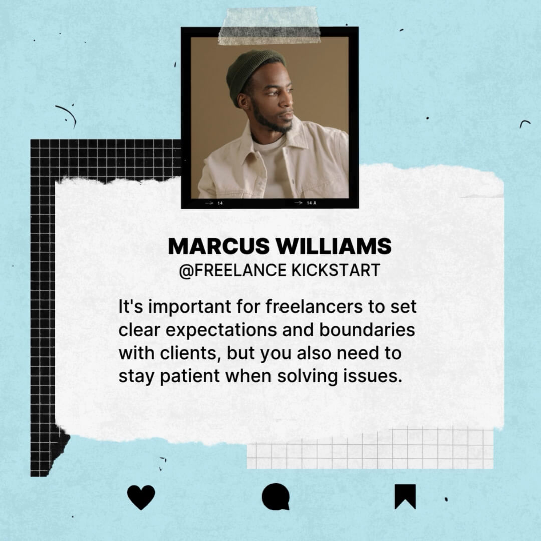 The Polaroid Kit template design "Social Tweet 02" with 1x1 aspect ratio