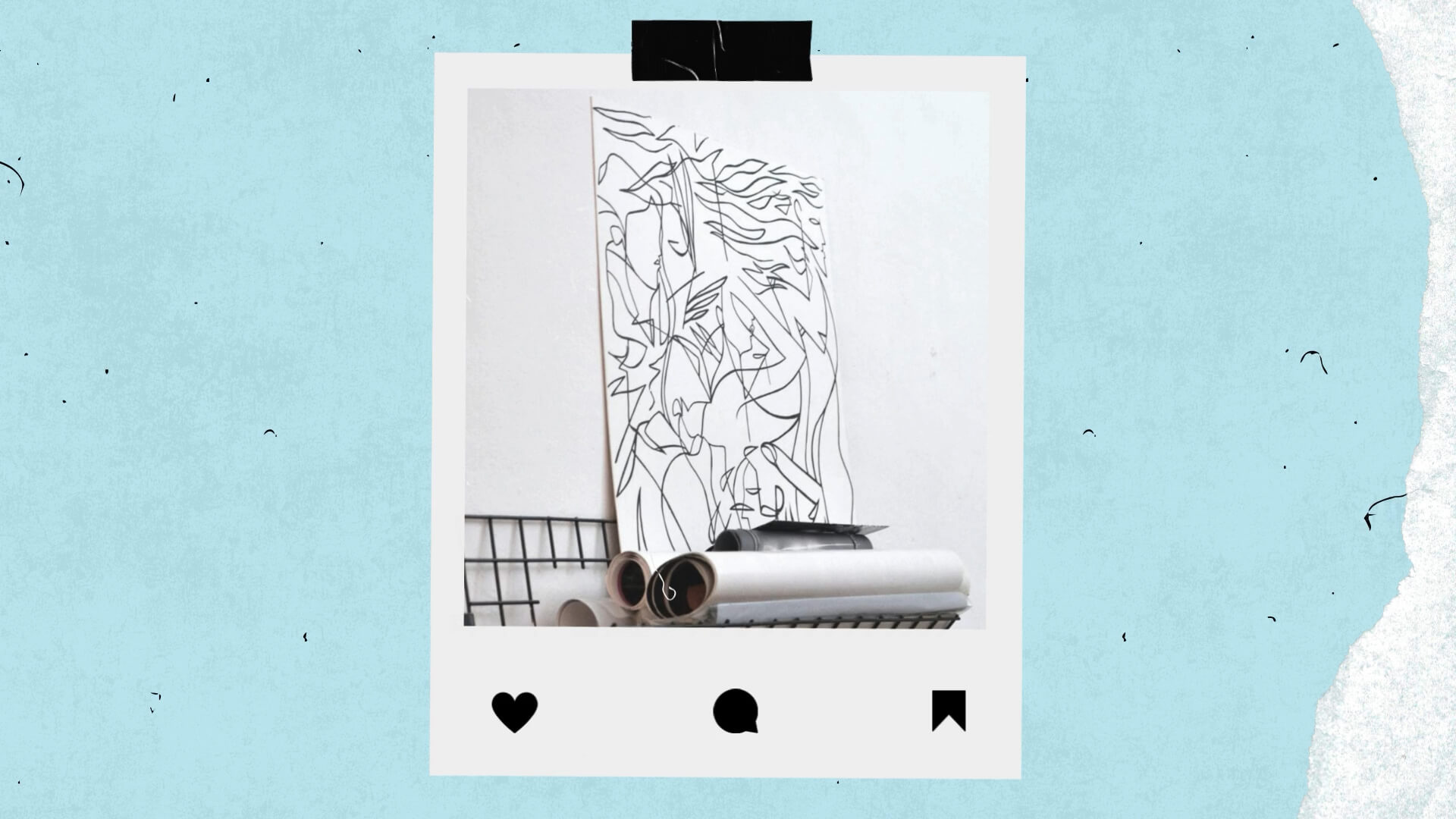 The Polaroid Kit template design "Social Instagram" with 16x9 aspect ratio