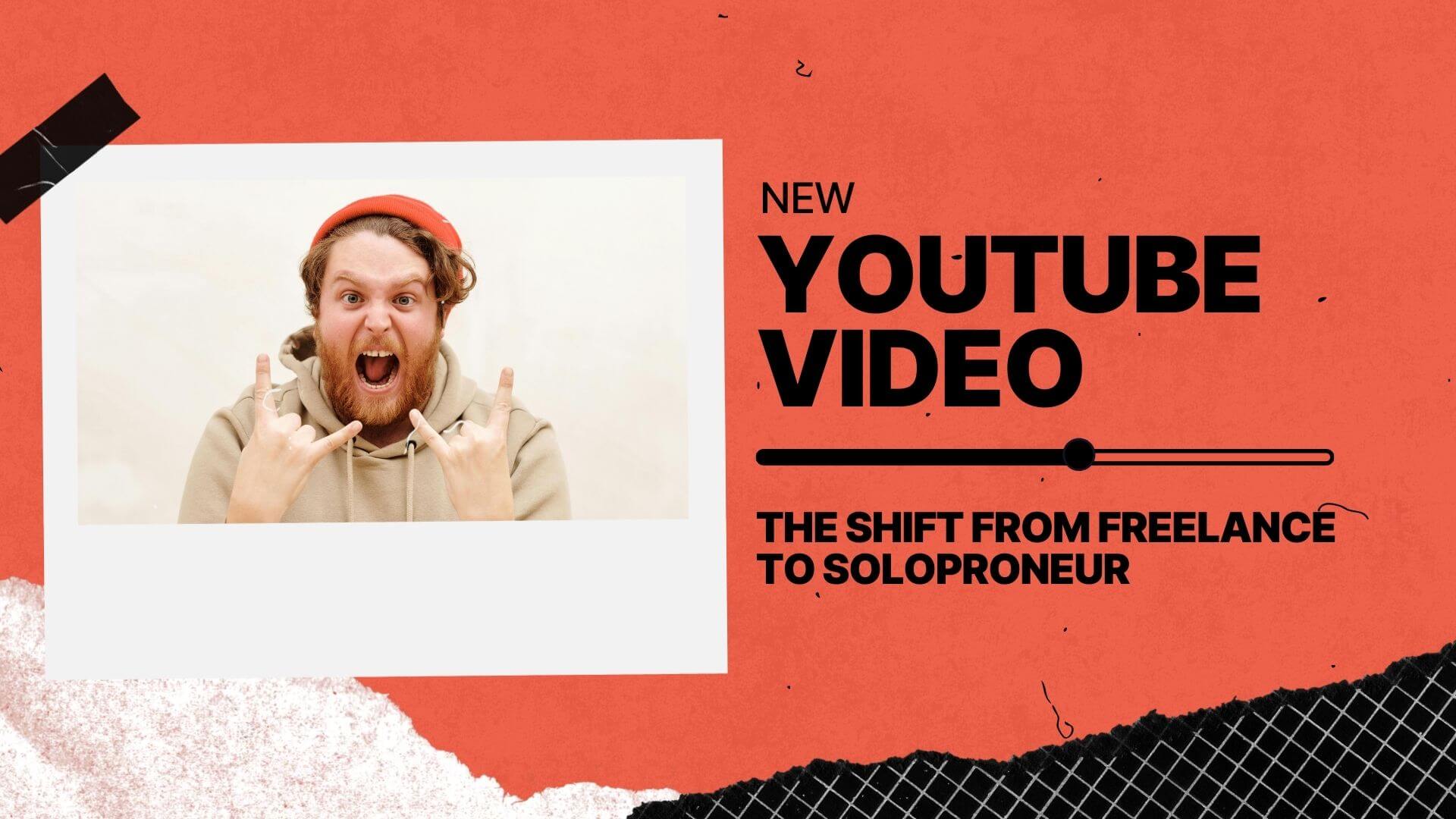 The Polaroid Kit template design "Social Youtube" with 16x9 aspect ratio