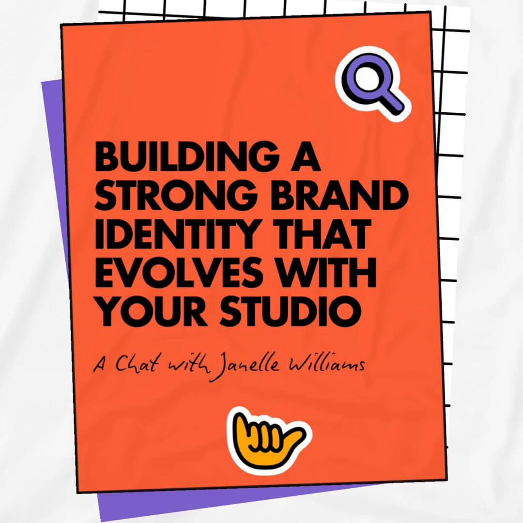 The Sticker Kit template design "Type Thumbnail 04" with 1x1 aspect ratio