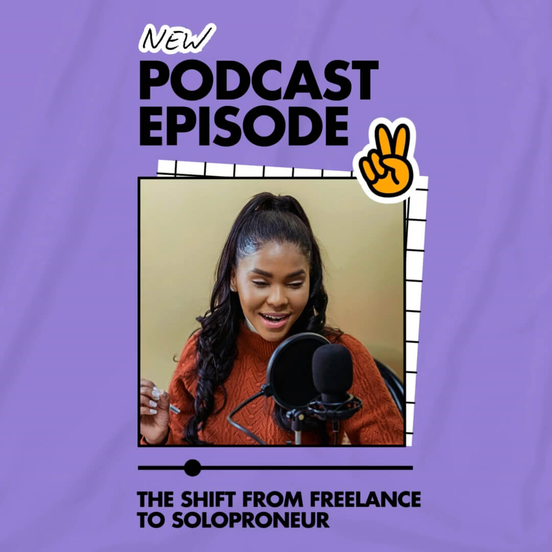The Sticker Kit template design "Social Podcast" with 1x1 aspect ratio