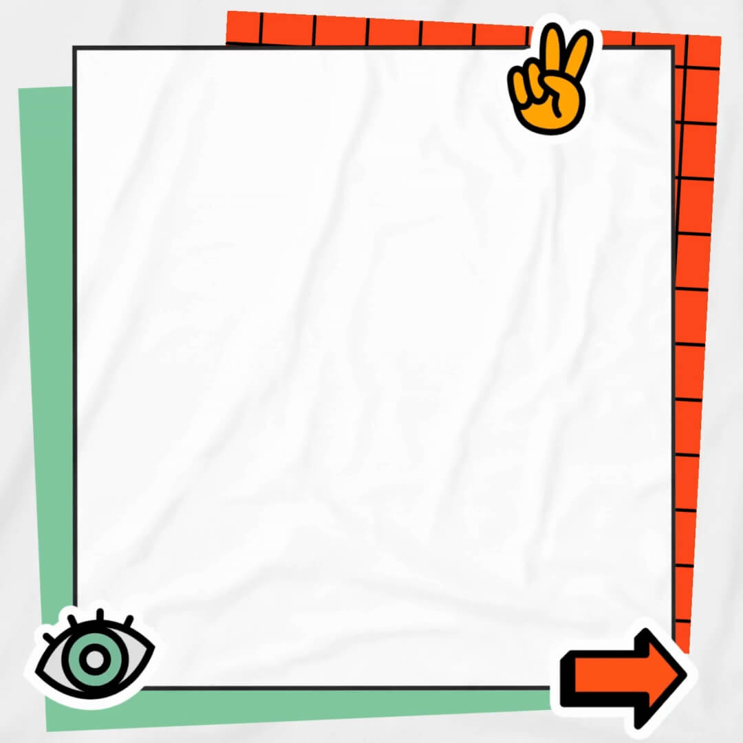 The Sticker Kit template design "Background 04" with 1x1 aspect ratio