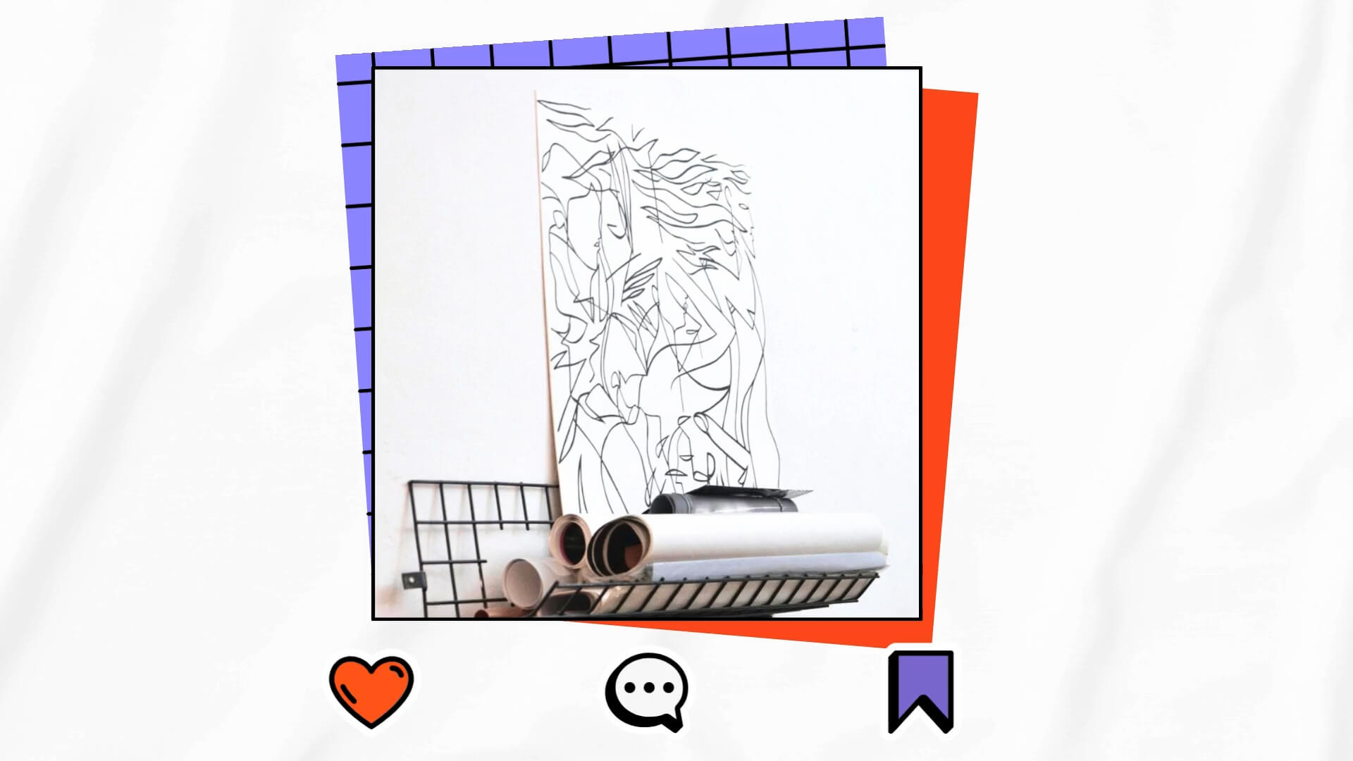 The Sticker Kit template design "Social Instagram" with 16x9 aspect ratio