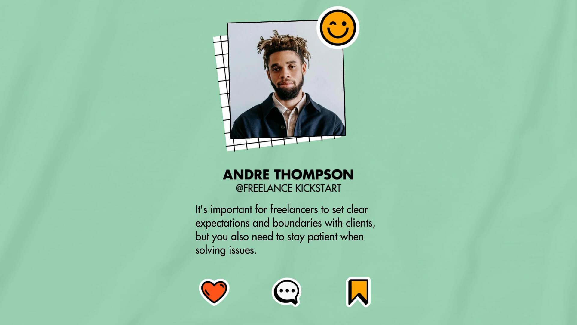 The Sticker Kit template design "Social Tweet 02" with 16x9 aspect ratio
