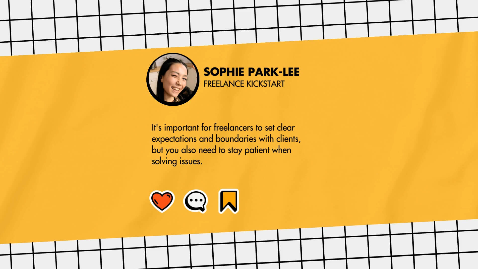 The Sticker Kit template design "Social Tweet 03" with 16x9 aspect ratio