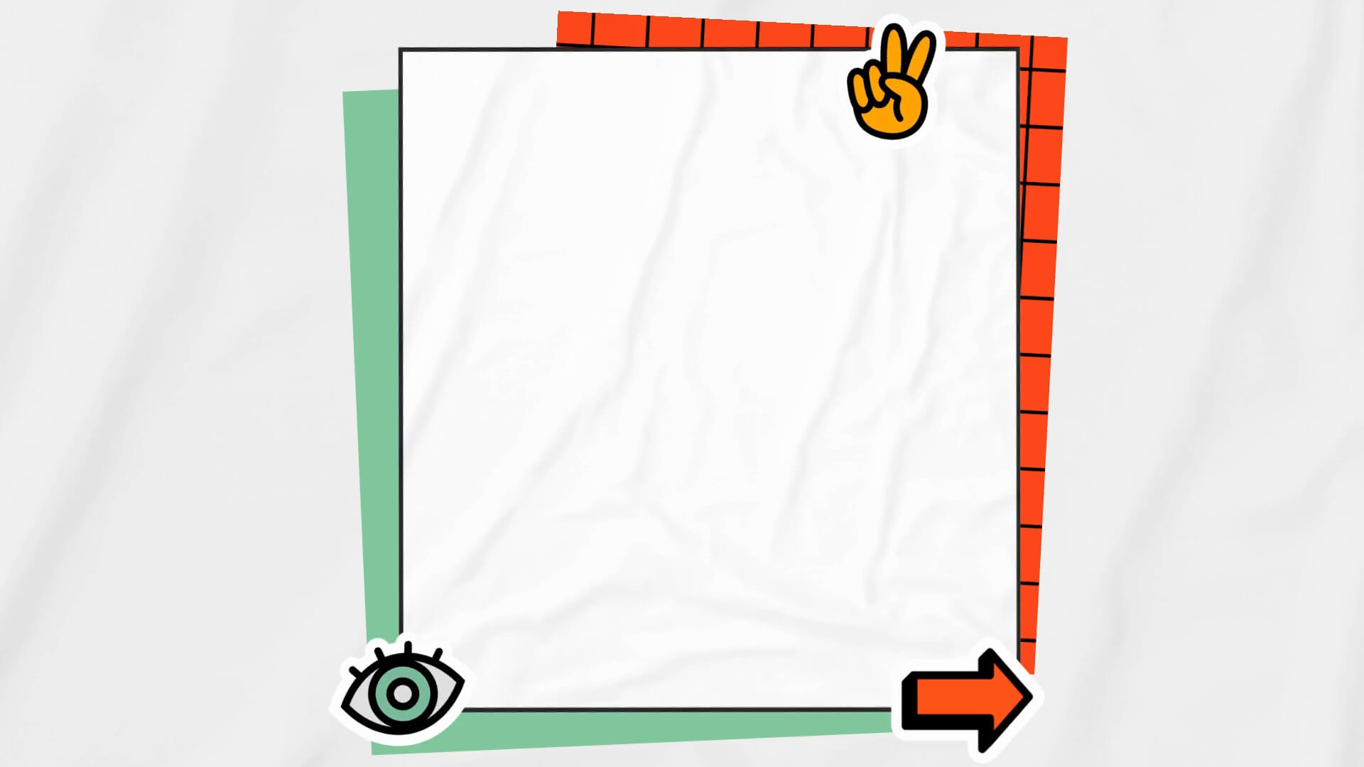 The Sticker Kit template design "Background 04" with 16x9 aspect ratio