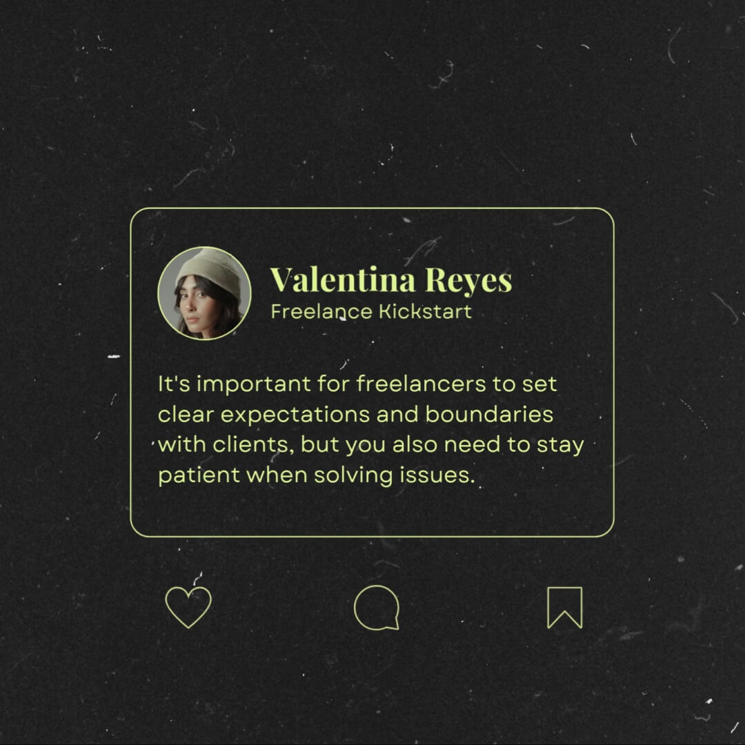 The Film Kit template design "Social Tweet 02" with 1x1 aspect ratio