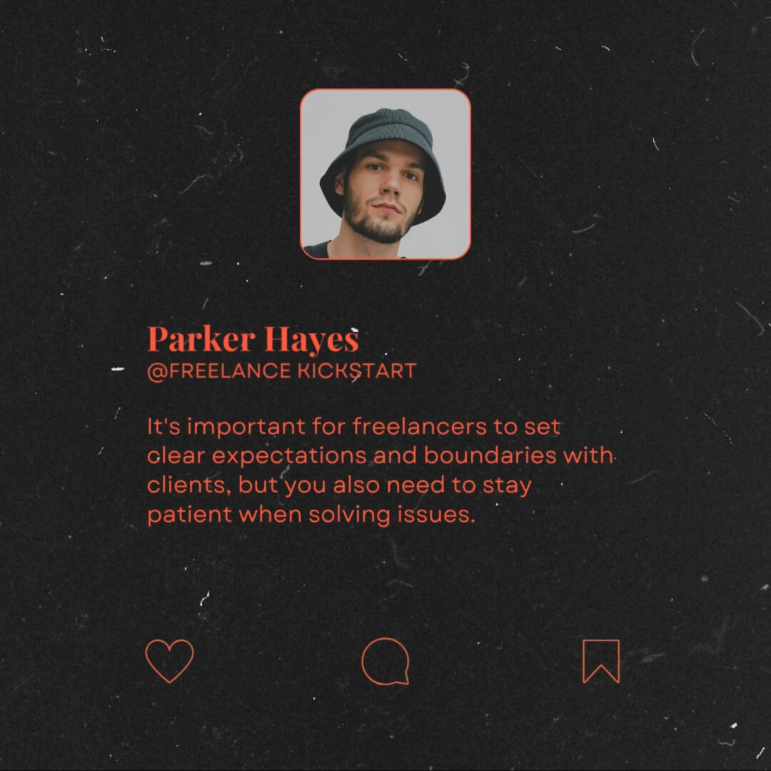 The Film Kit template design "Social Tweet 01" with 1x1 aspect ratio