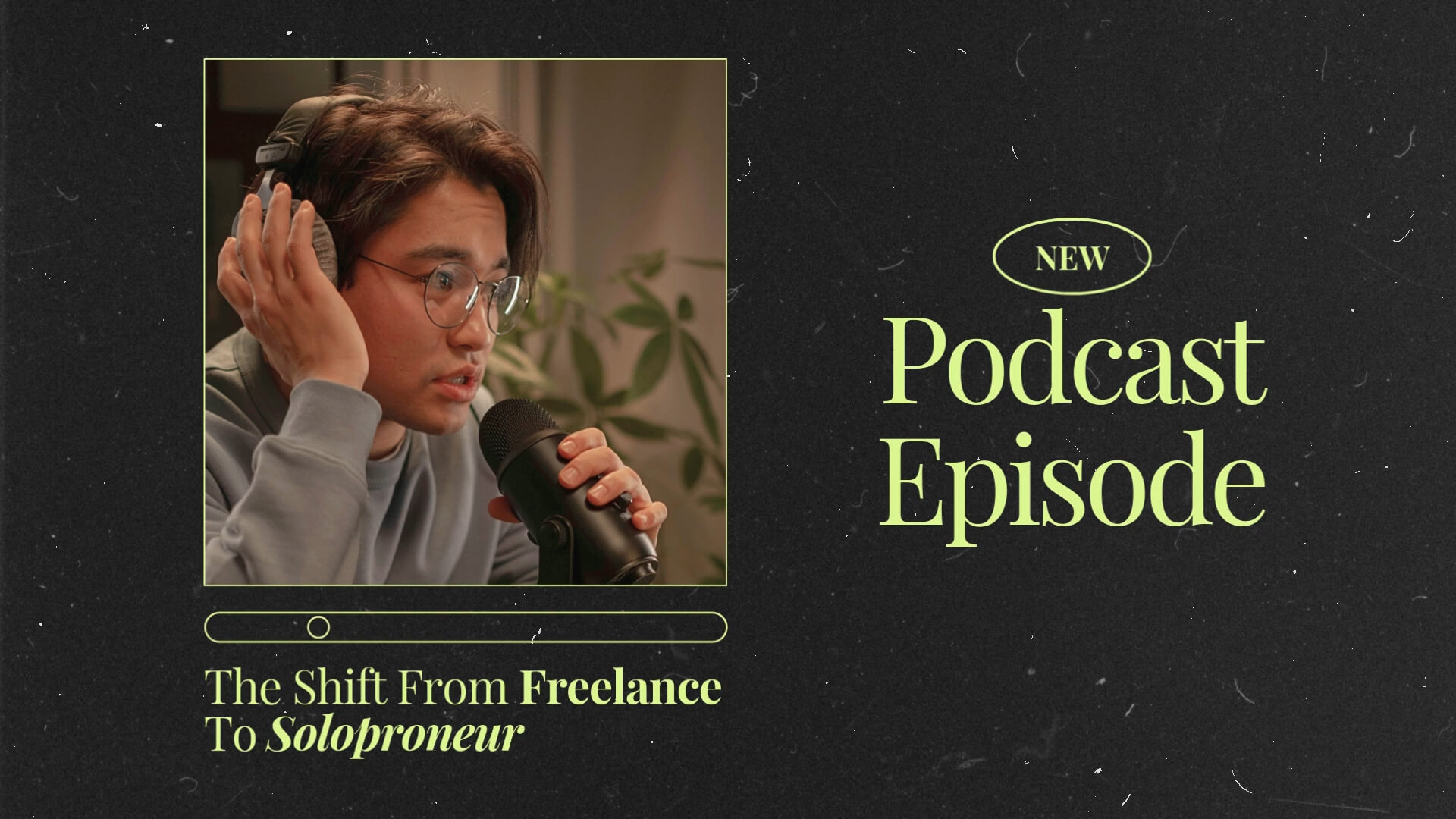 The Film Kit template design "Social Podcast" with 16x9 aspect ratio