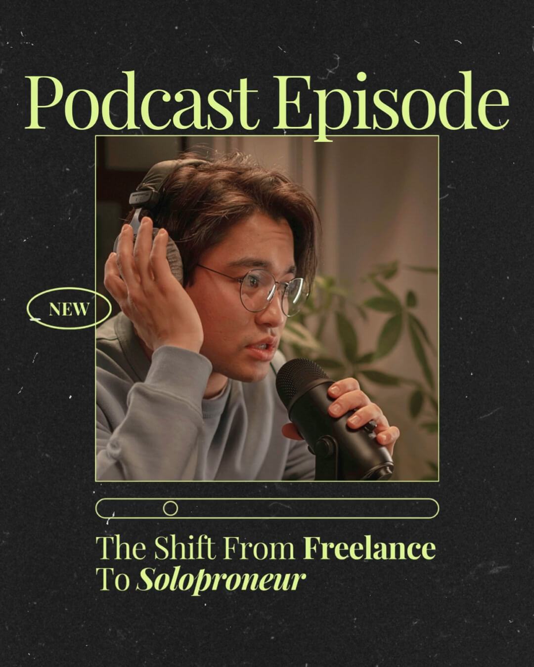 The Film Kit template design "Social Podcast" with 4x5 aspect ratio