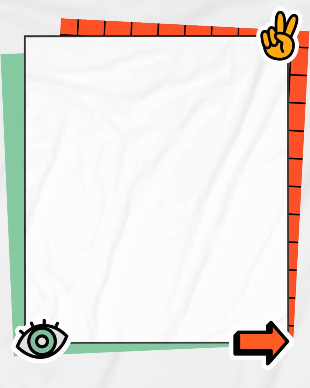 The Sticker Kit template design "Background 04" with 4x5 aspect ratio