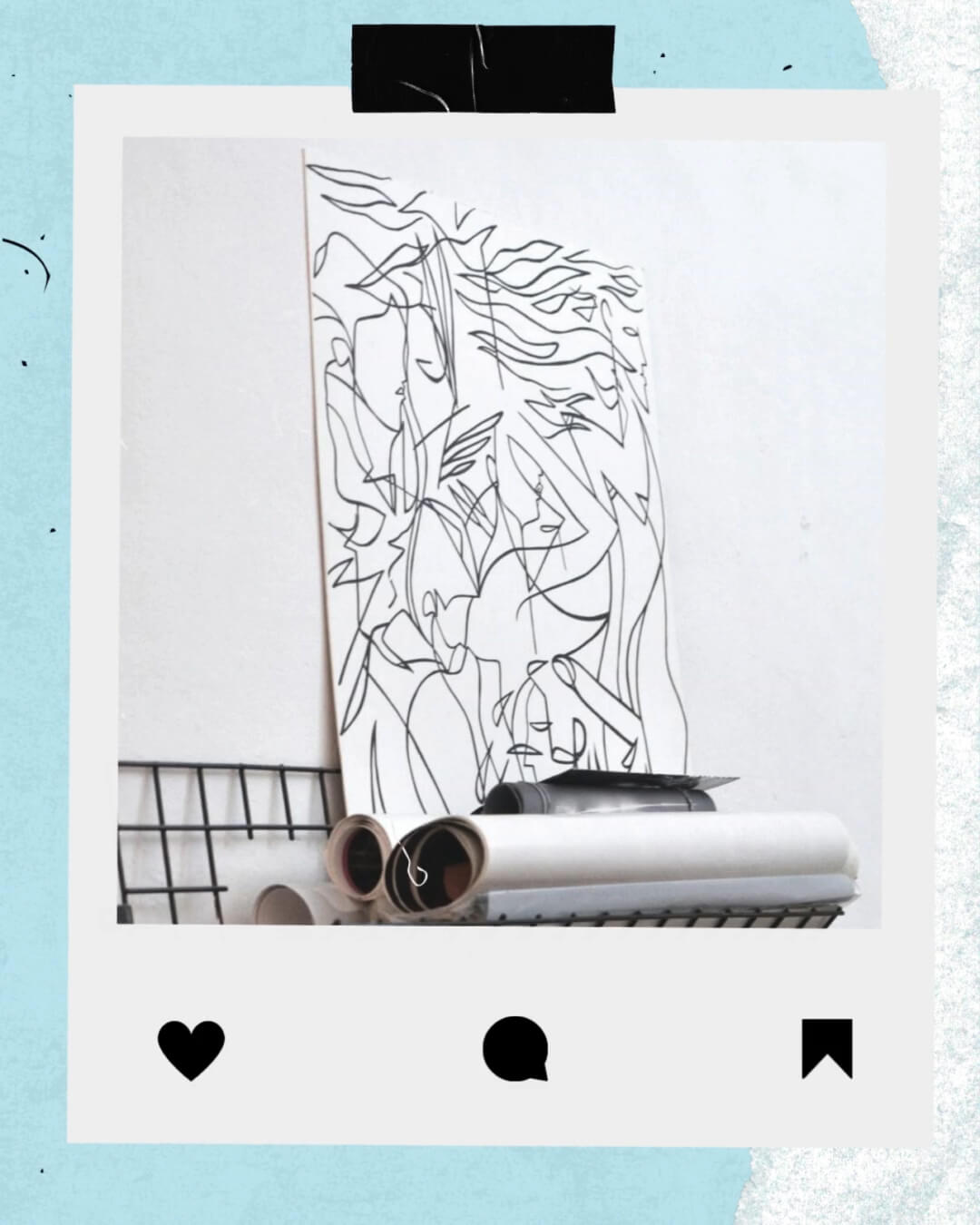 The Polaroid Kit template design "Social Instagram" with 4x5 aspect ratio