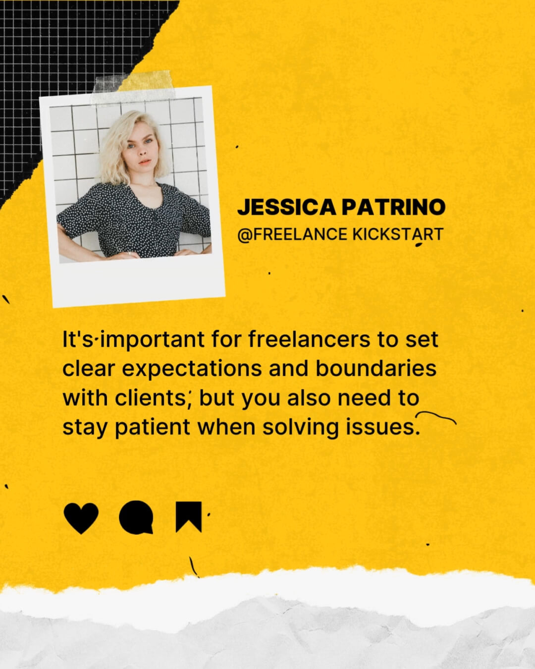 The Polaroid Kit template design "Social Tweet 03" with 4x5 aspect ratio